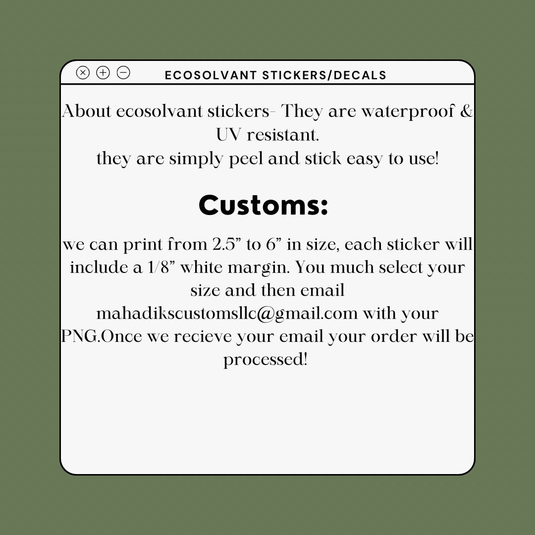 Custom Decals