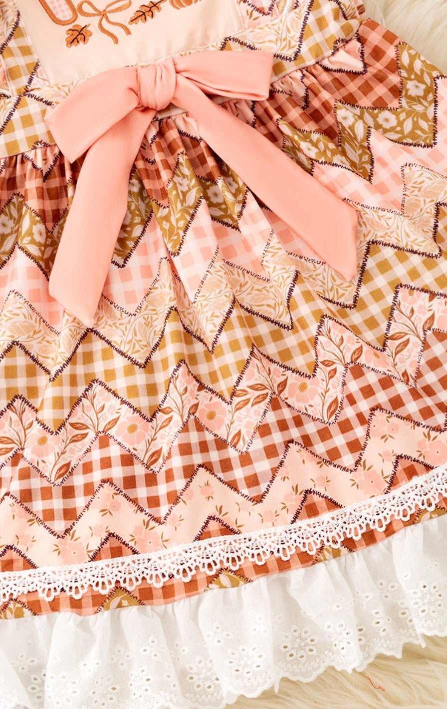 Fall Gingham Dress