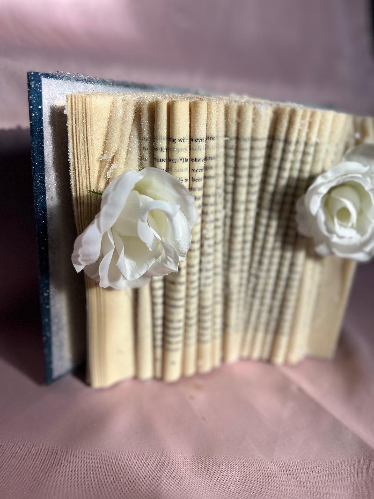 Dark Blue Crystallized Book