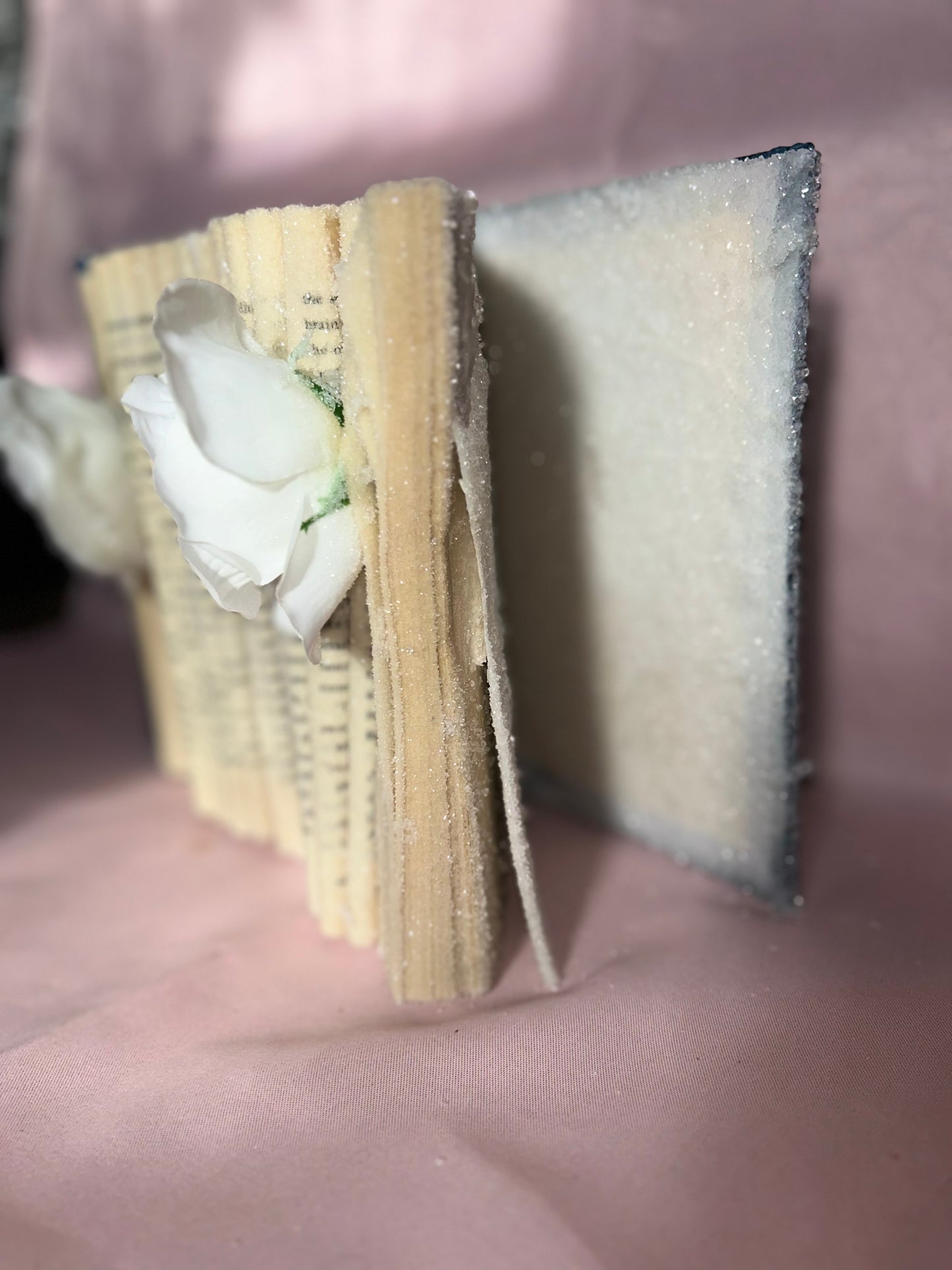 Dark Blue Crystallized Book