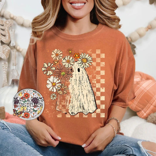 Floral Grungy Ghost