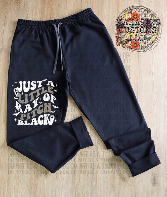 Little Ray Of Pitch Black Sweatpants