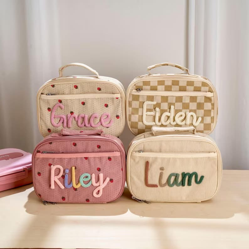 Custom embroidered lunch box