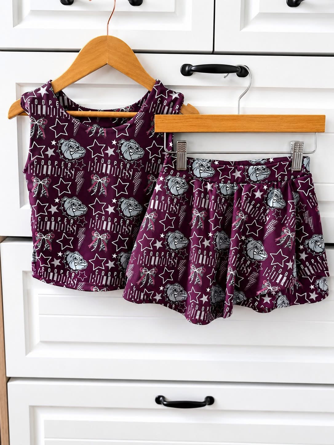 Elite Custom Skort Set (solid w/ logo)