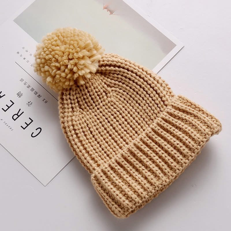 Custom Rope Embroidered Pompom Hats
