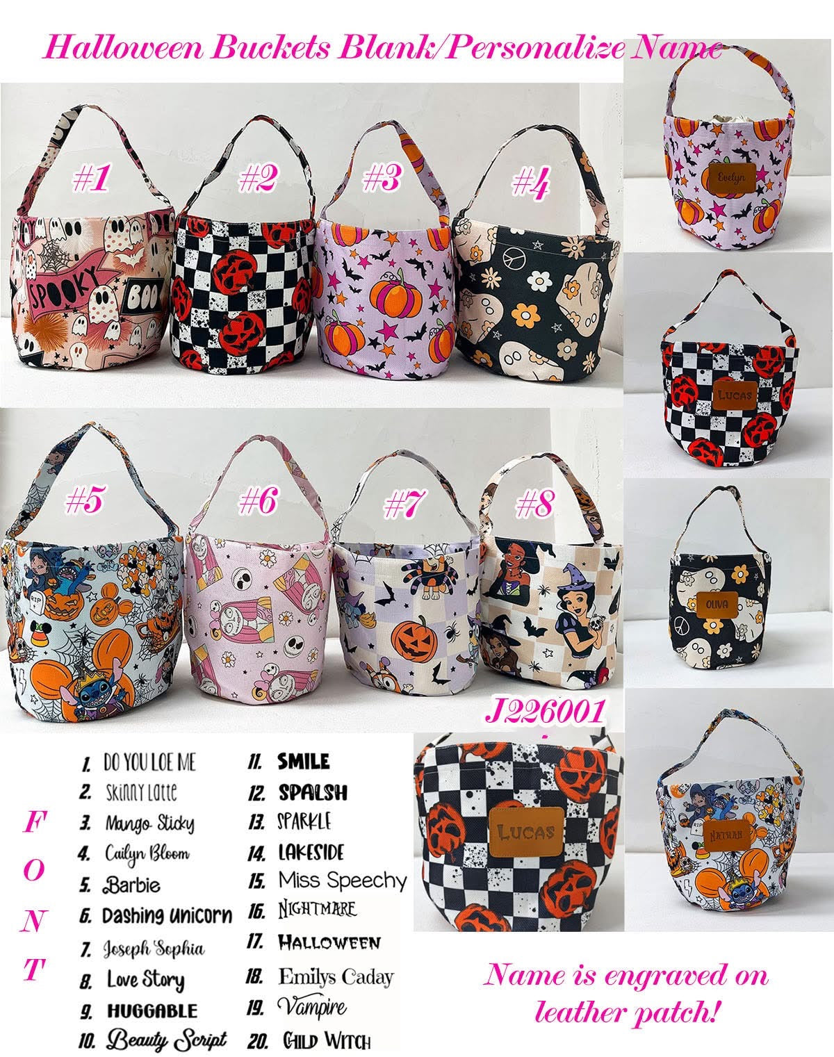 October Keepsake Bucket