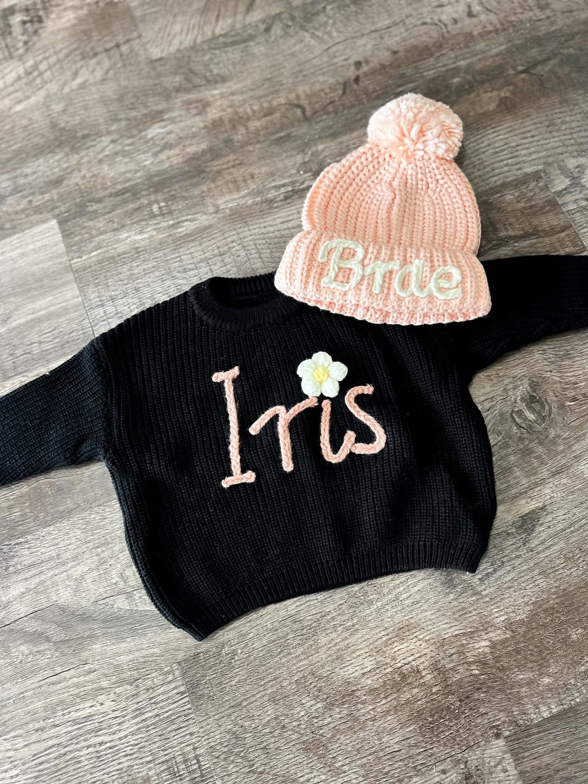 Custom Rope Embroidered Pompom Hats