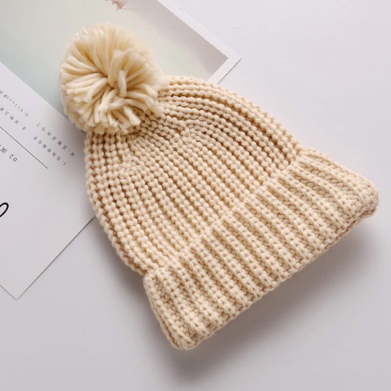 Custom Rope Embroidered Pompom Hats