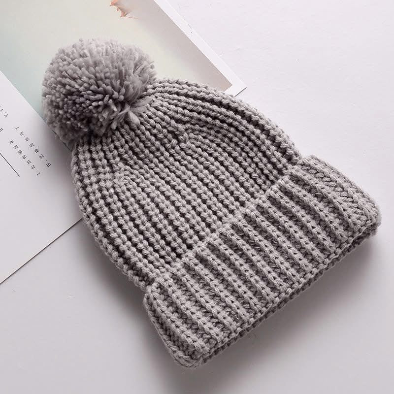 Custom Rope Embroidered Pompom Hats