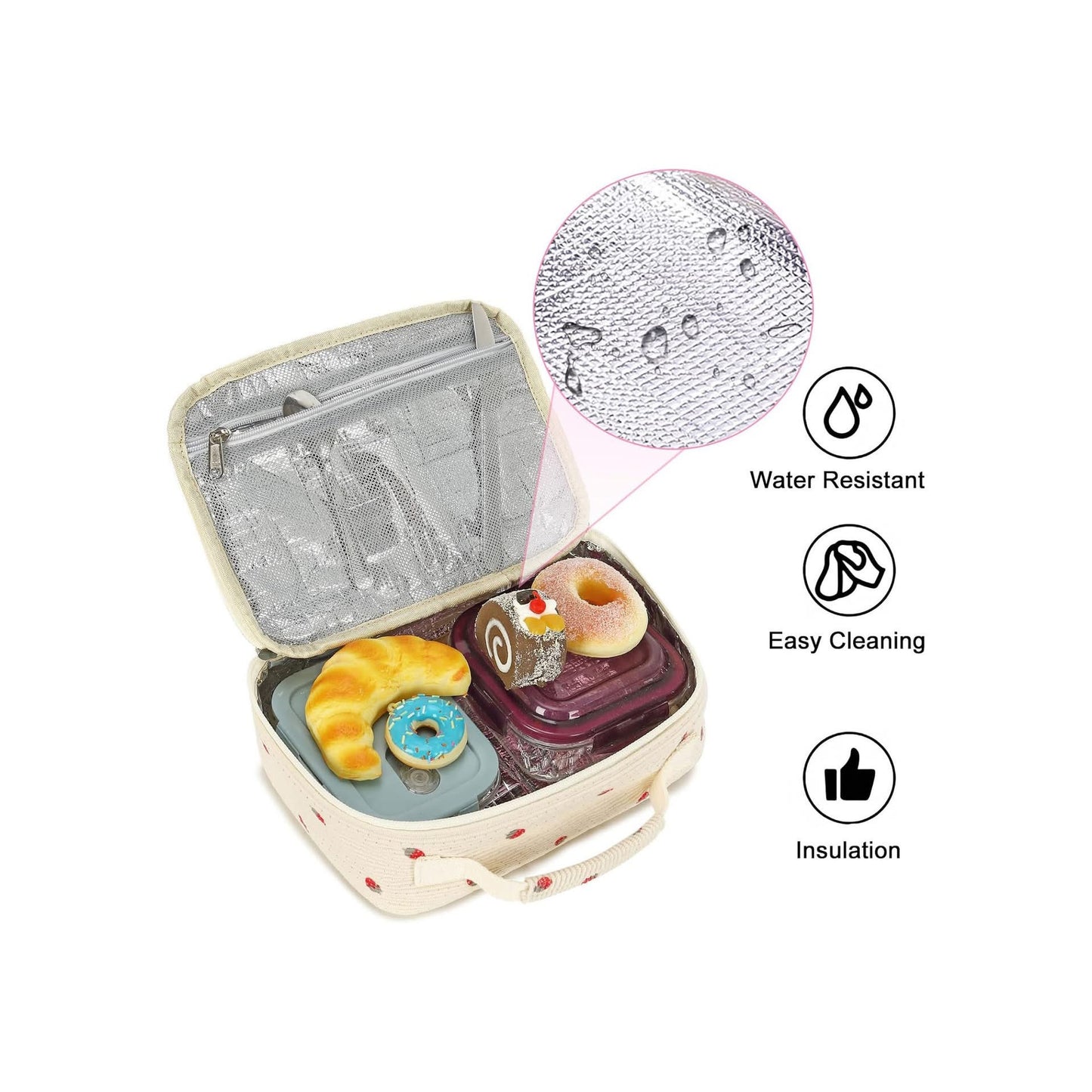 Custom embroidered lunch box