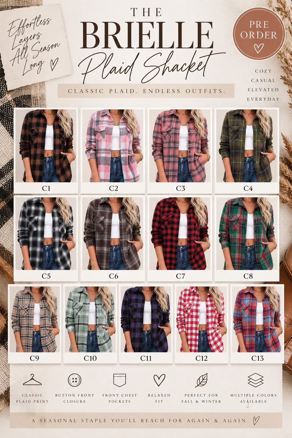 Brielle Plaid Shacket