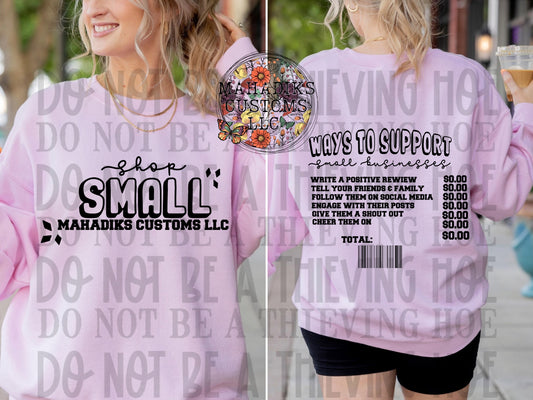 Shop Small Personalized Business Crewneck