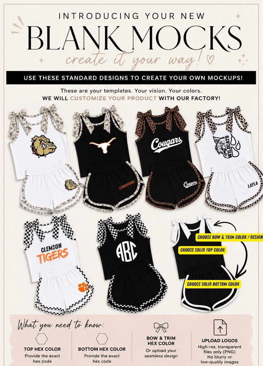 Custom Mommy & Me Bow Tank Sets