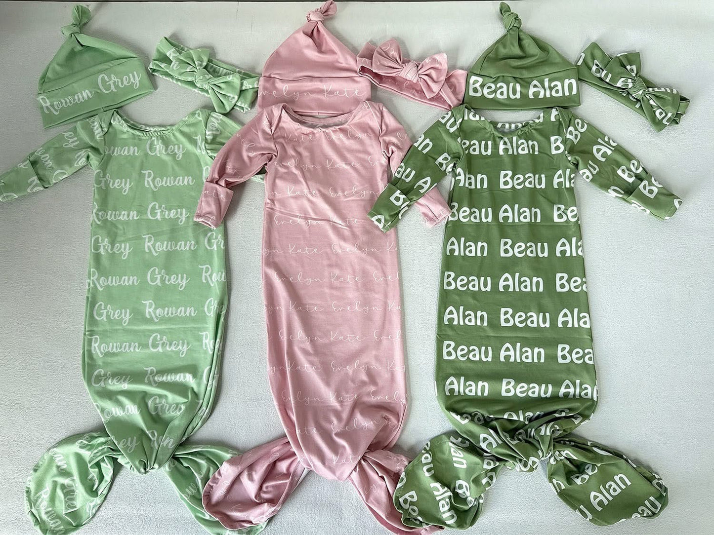 Personalized Baby Knotted Gown