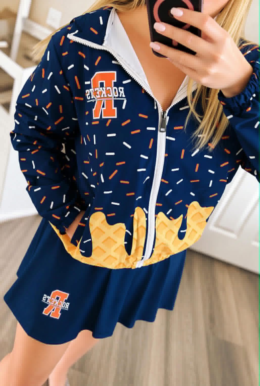 Mom & Me Full Zip Custom Windbreaker Hoodies