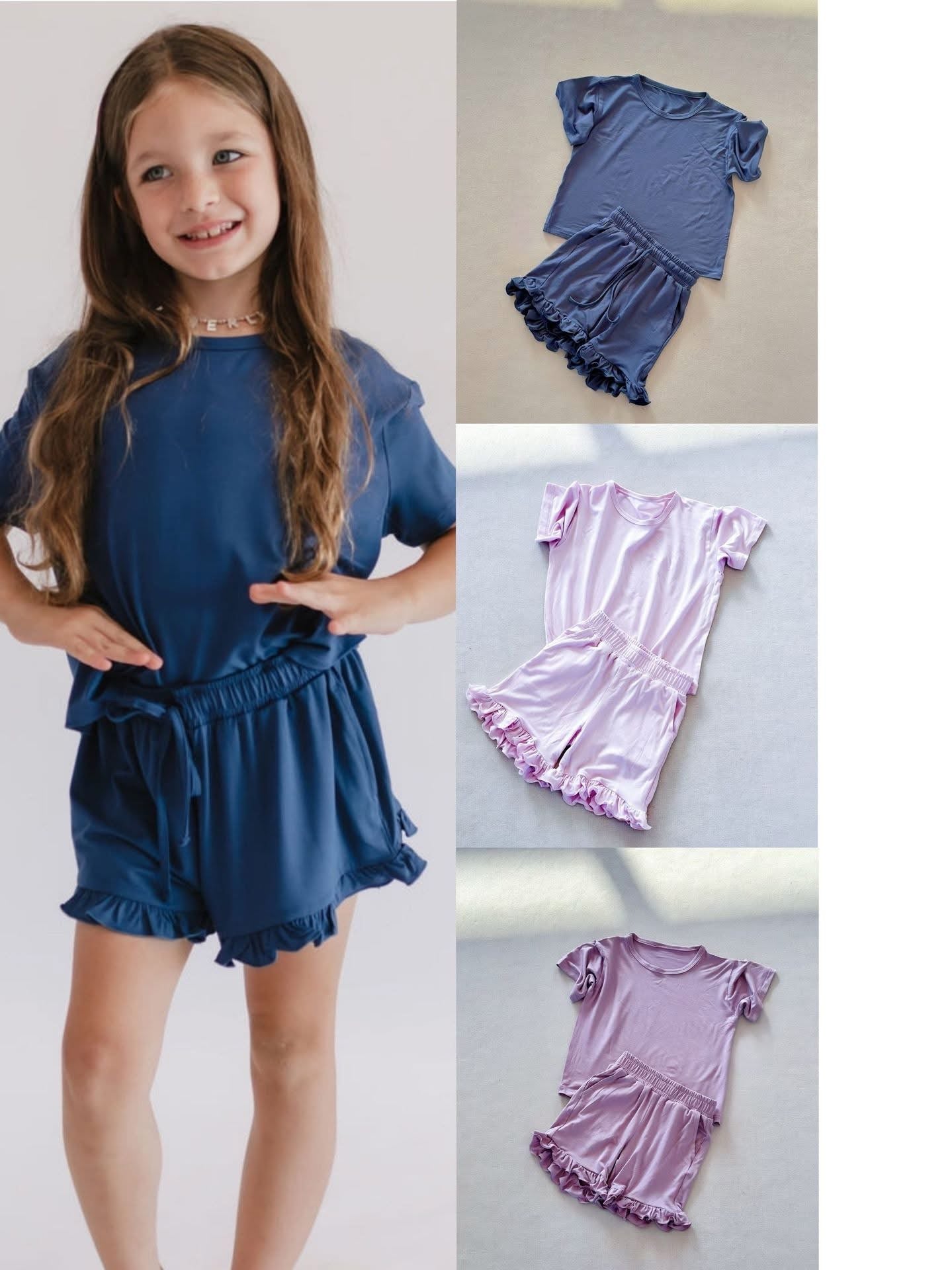 Mommy & Me Ruffle Short Set