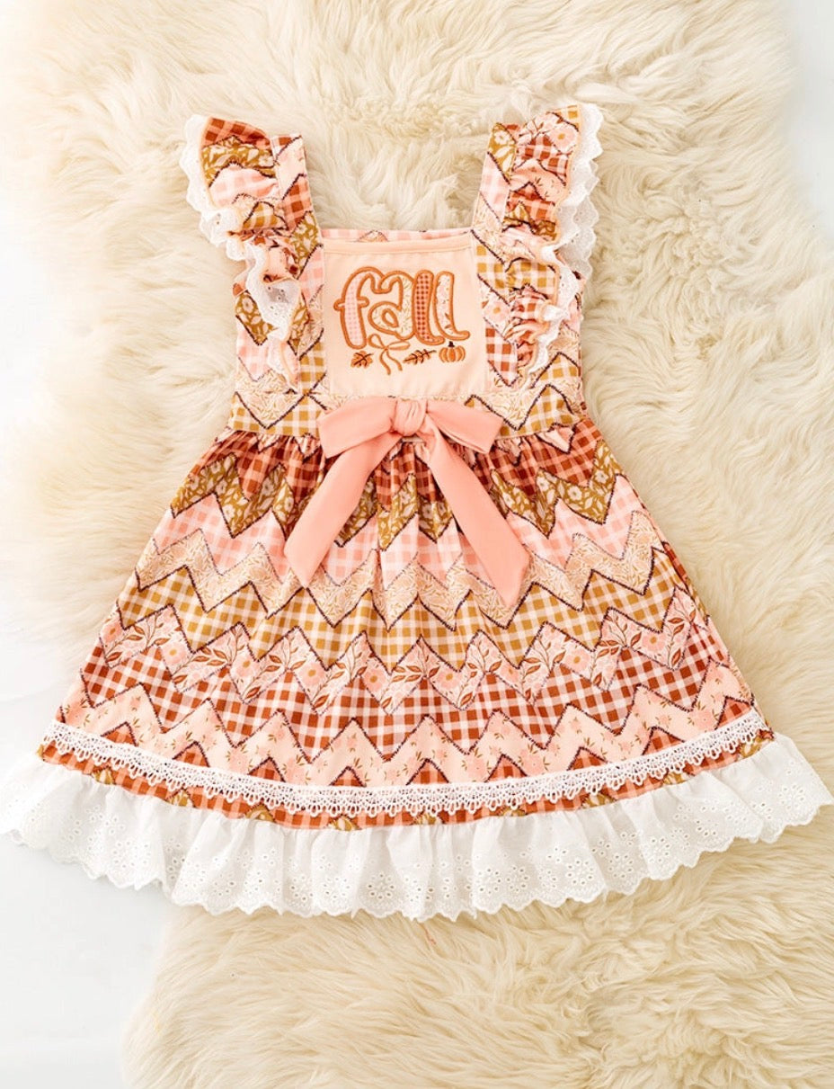 Fall Gingham Dress