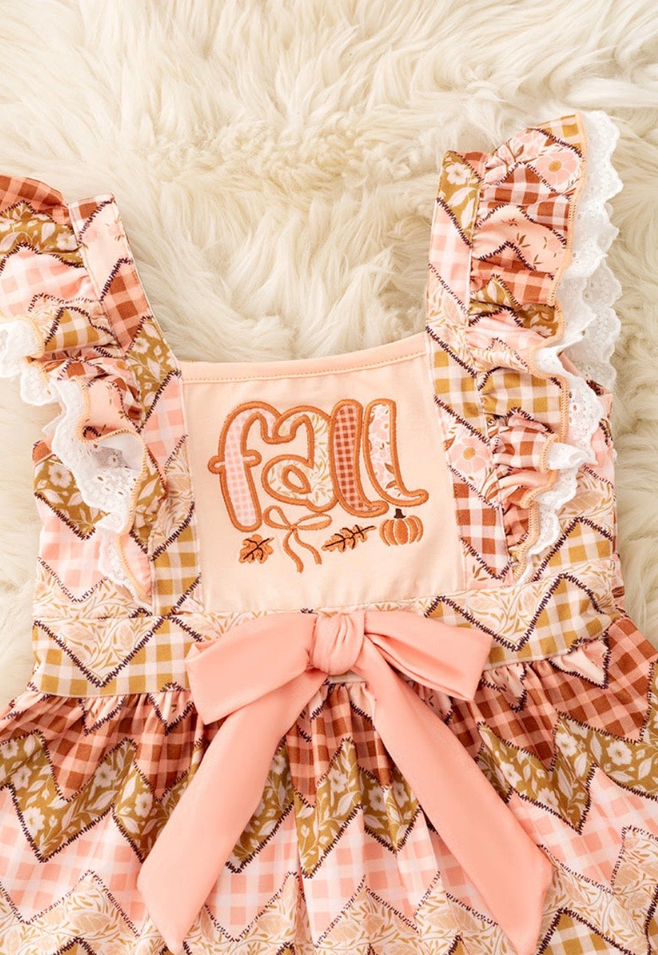 Fall Gingham Dress