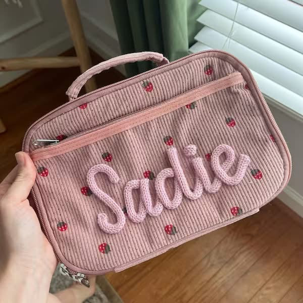 Custom embroidered lunch box