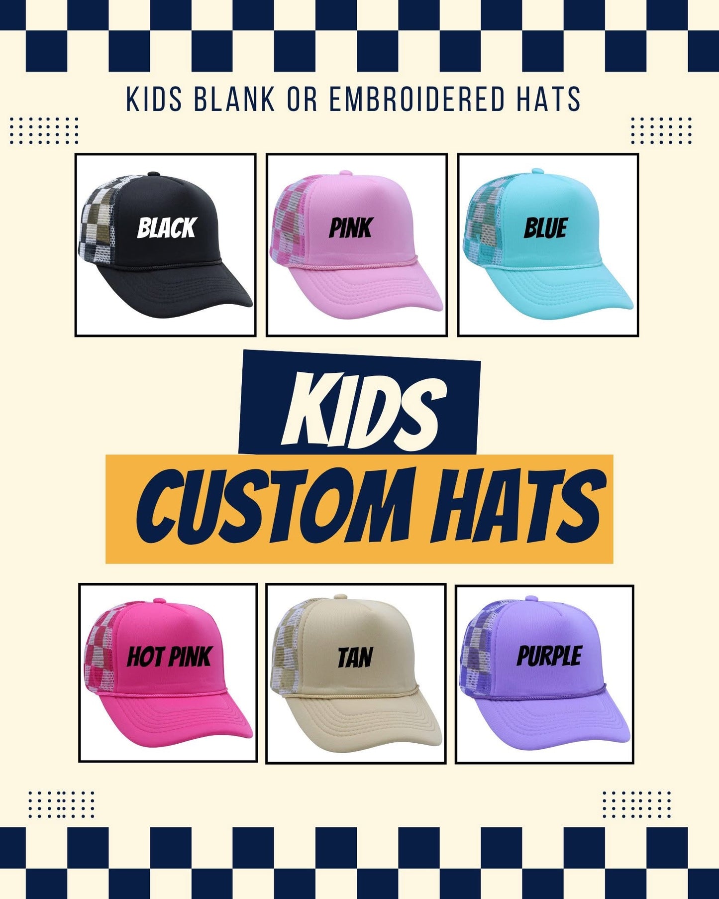 Custom Kid Hats