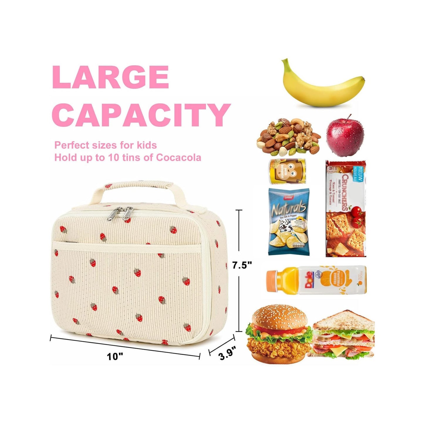 Custom embroidered lunch box