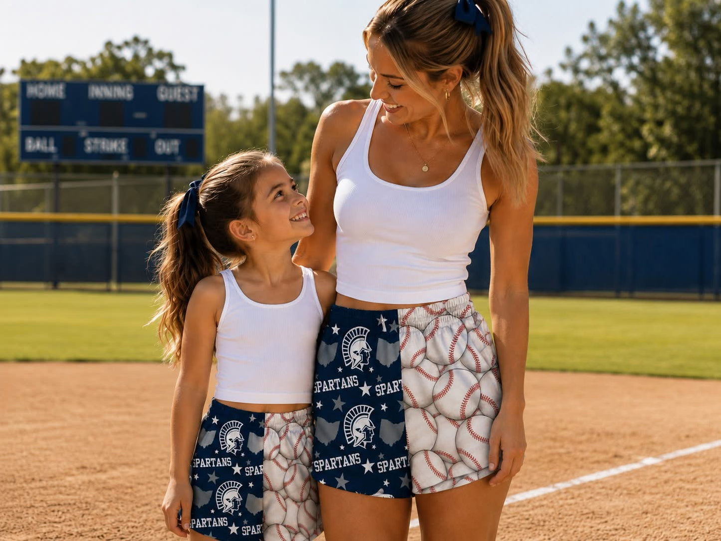 Custom split side shorts