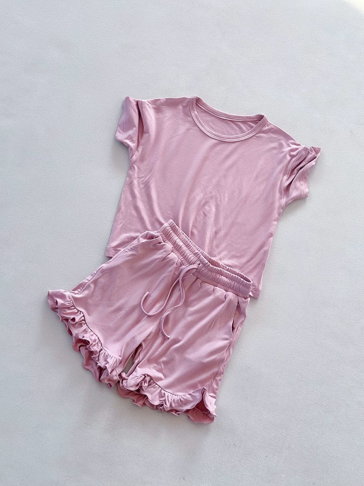 Mommy & Me Ruffle Short Set