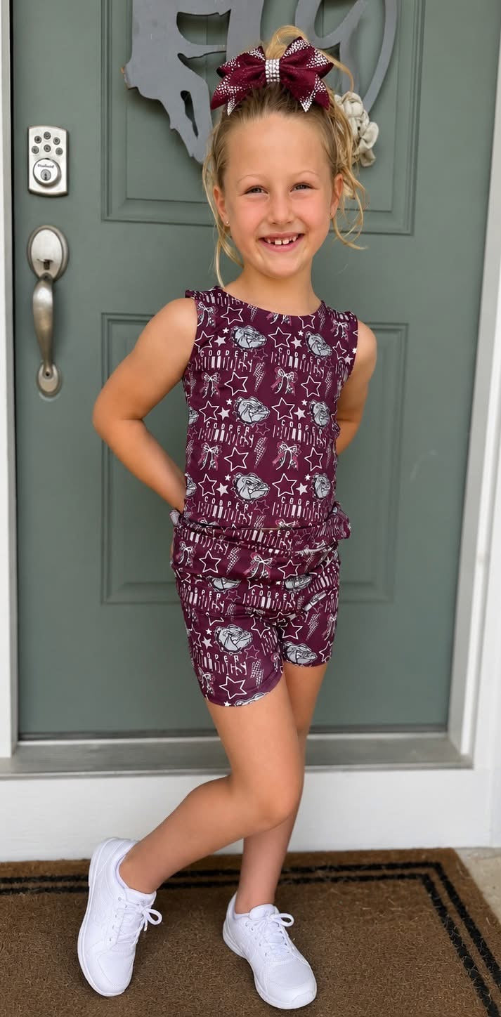 Elite Custom Skort Set (solid w/ logo)
