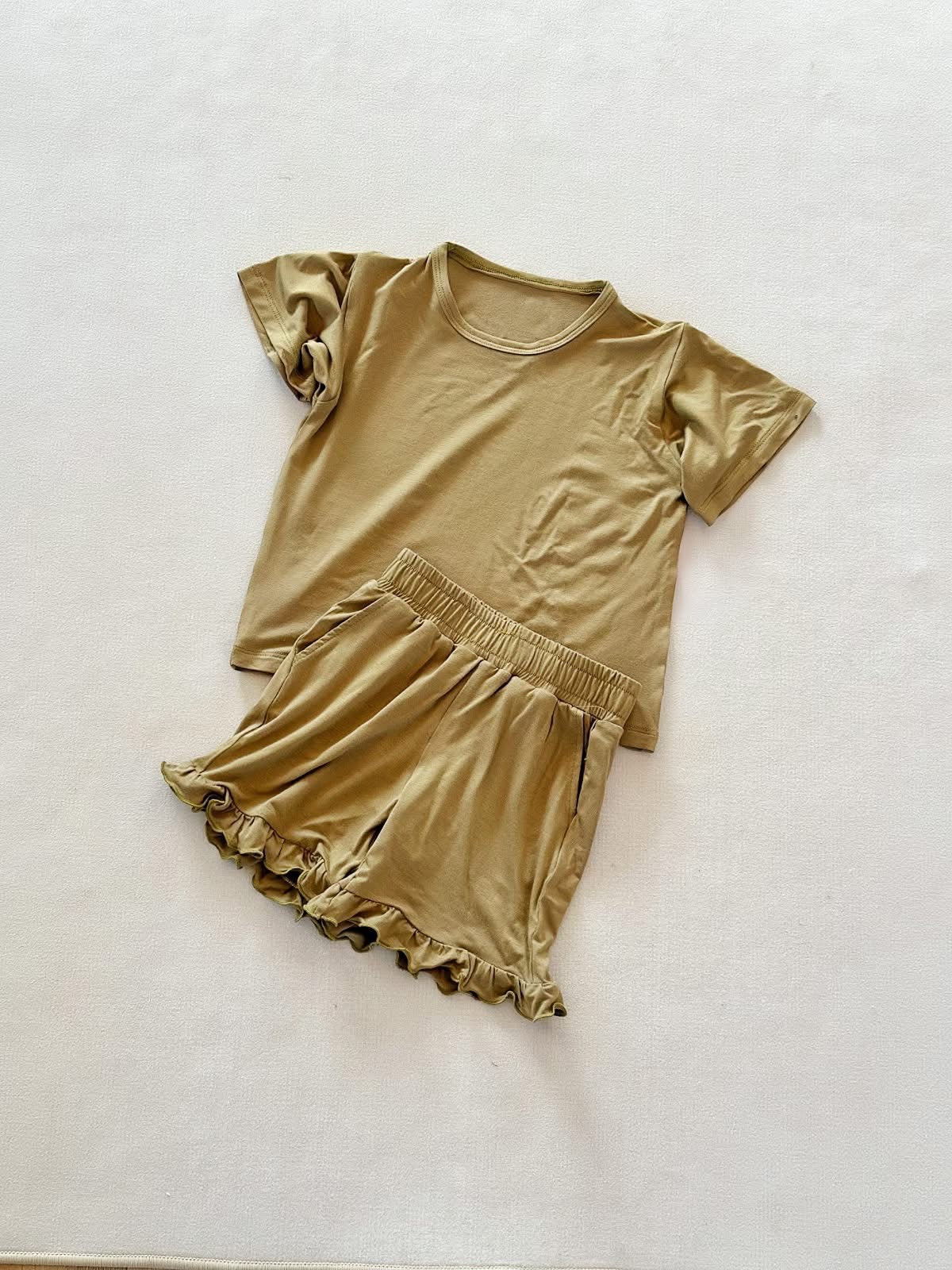 Mommy & Me Ruffle Short Set