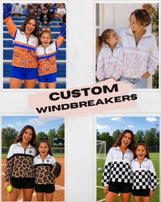 Custom Half-Zip Mommy & Me Windbreakers