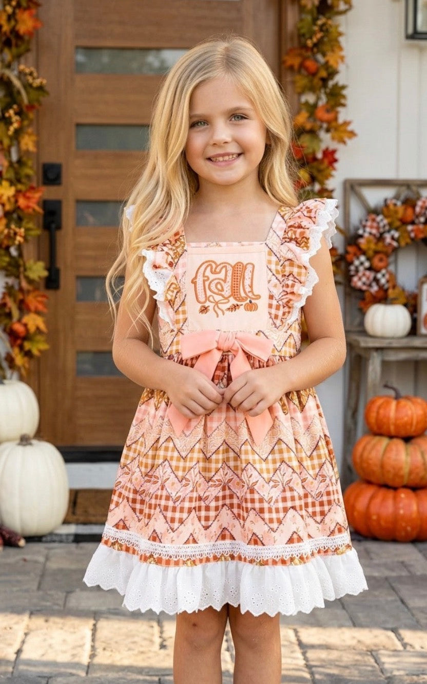 Fall Gingham Dress