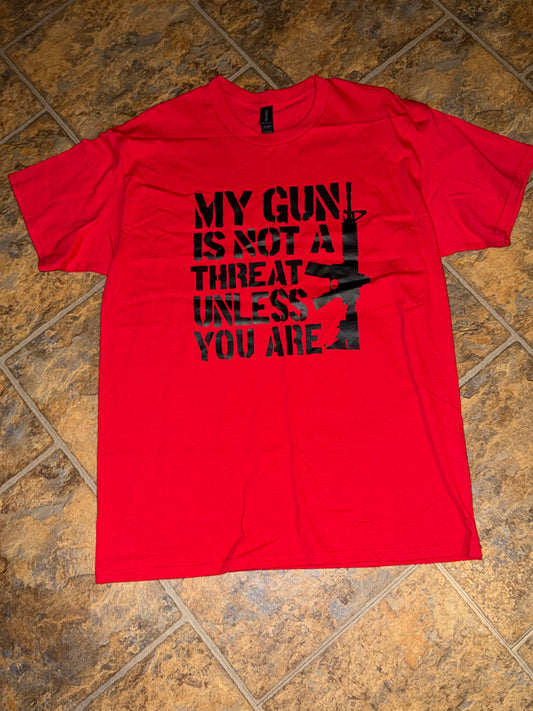 My gun is not a threat tee