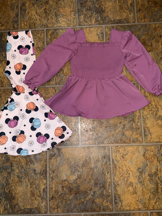 Pumpkin Smocked Set