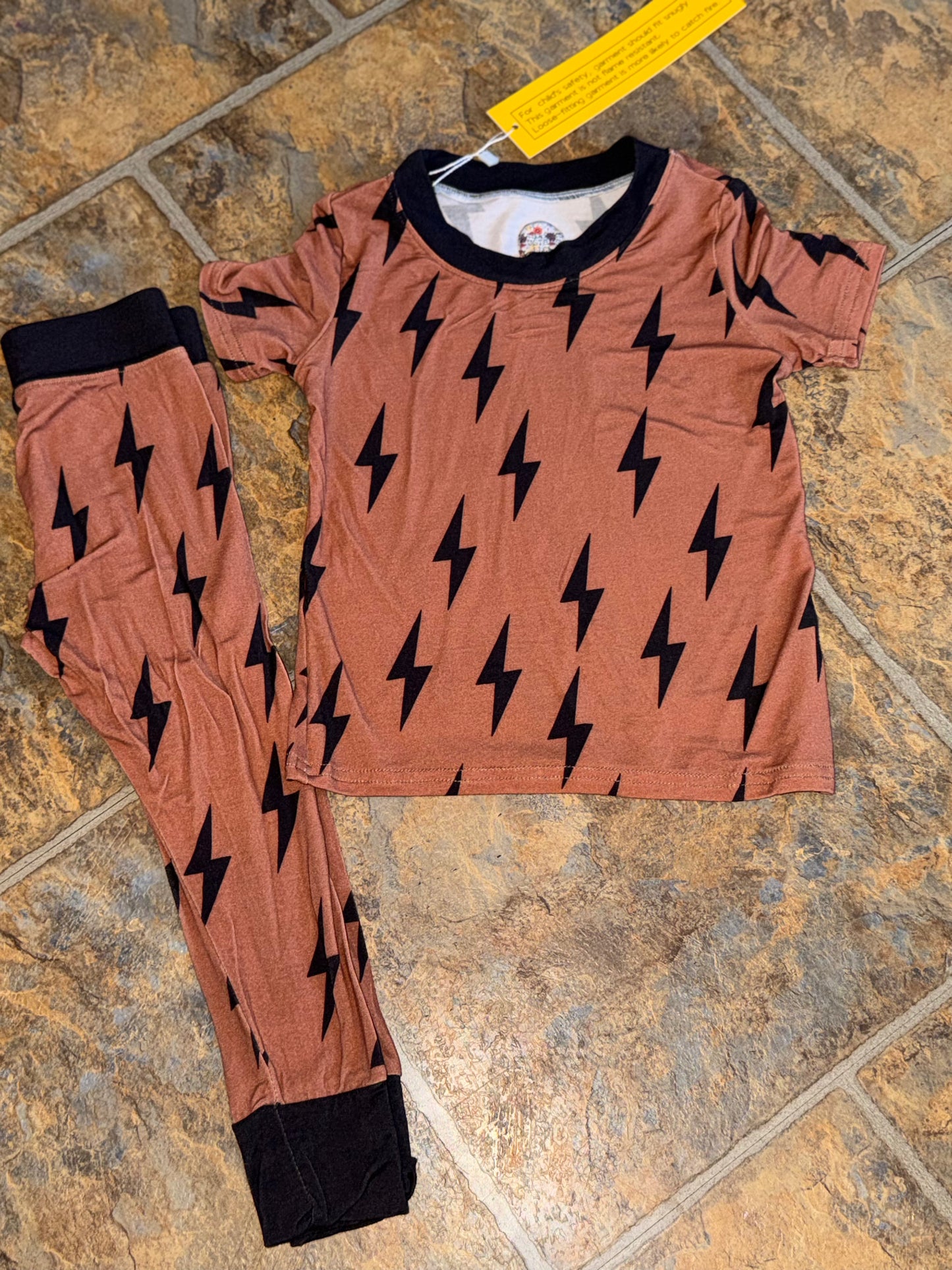 Lightning Bolt Bamboo Pjs