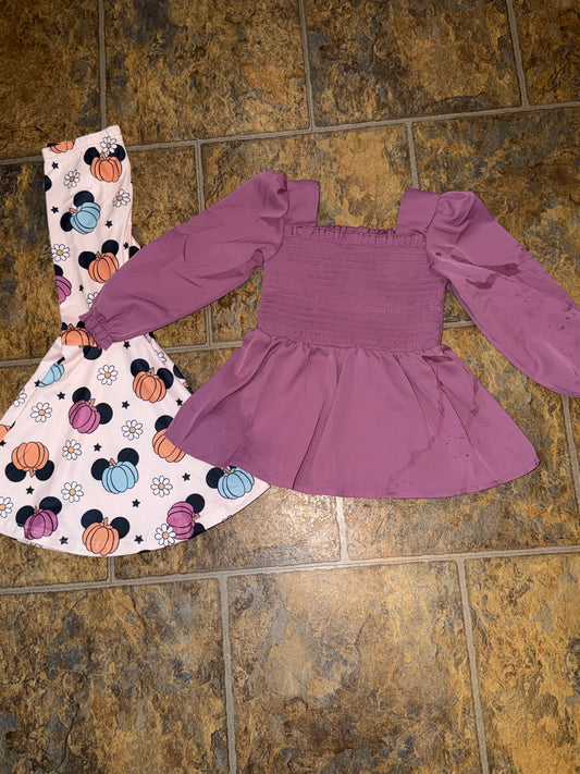 Pumpkin Smocked Set