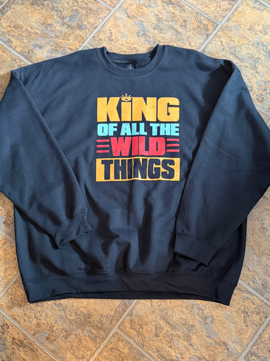 King of all wild things crewneck
