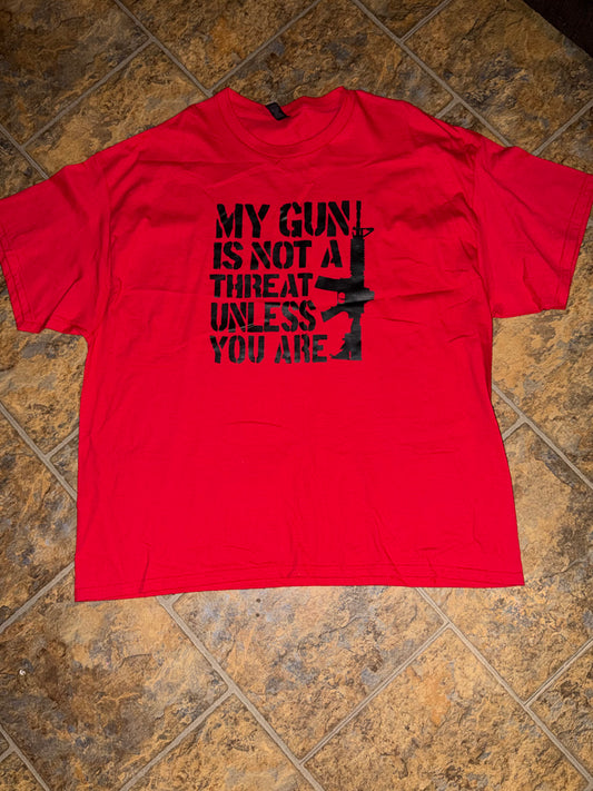 My gun is not a threat tee