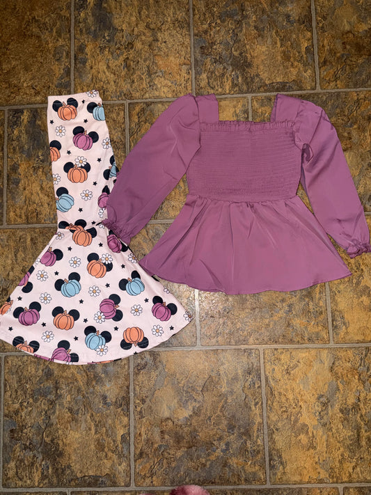 Pumpkin Smocked Set