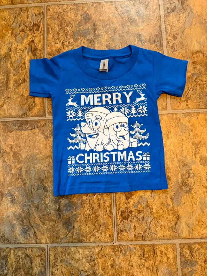 Blue Merry Christmas