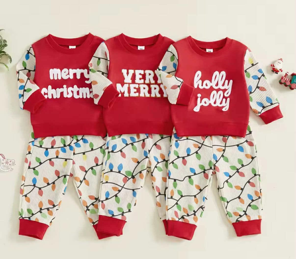 Kids Two Piece Merry Sets