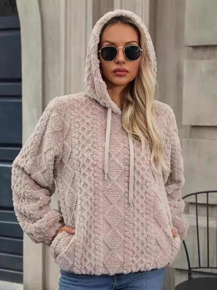 The Chloe Cozy Teddy Bear Fleece Hoodie