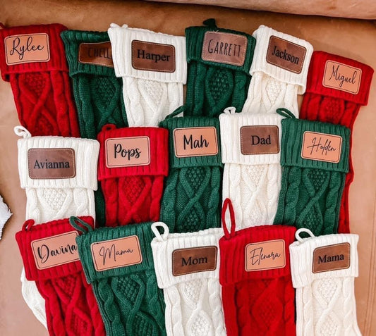 Per-Order Knit Christmas Stockings