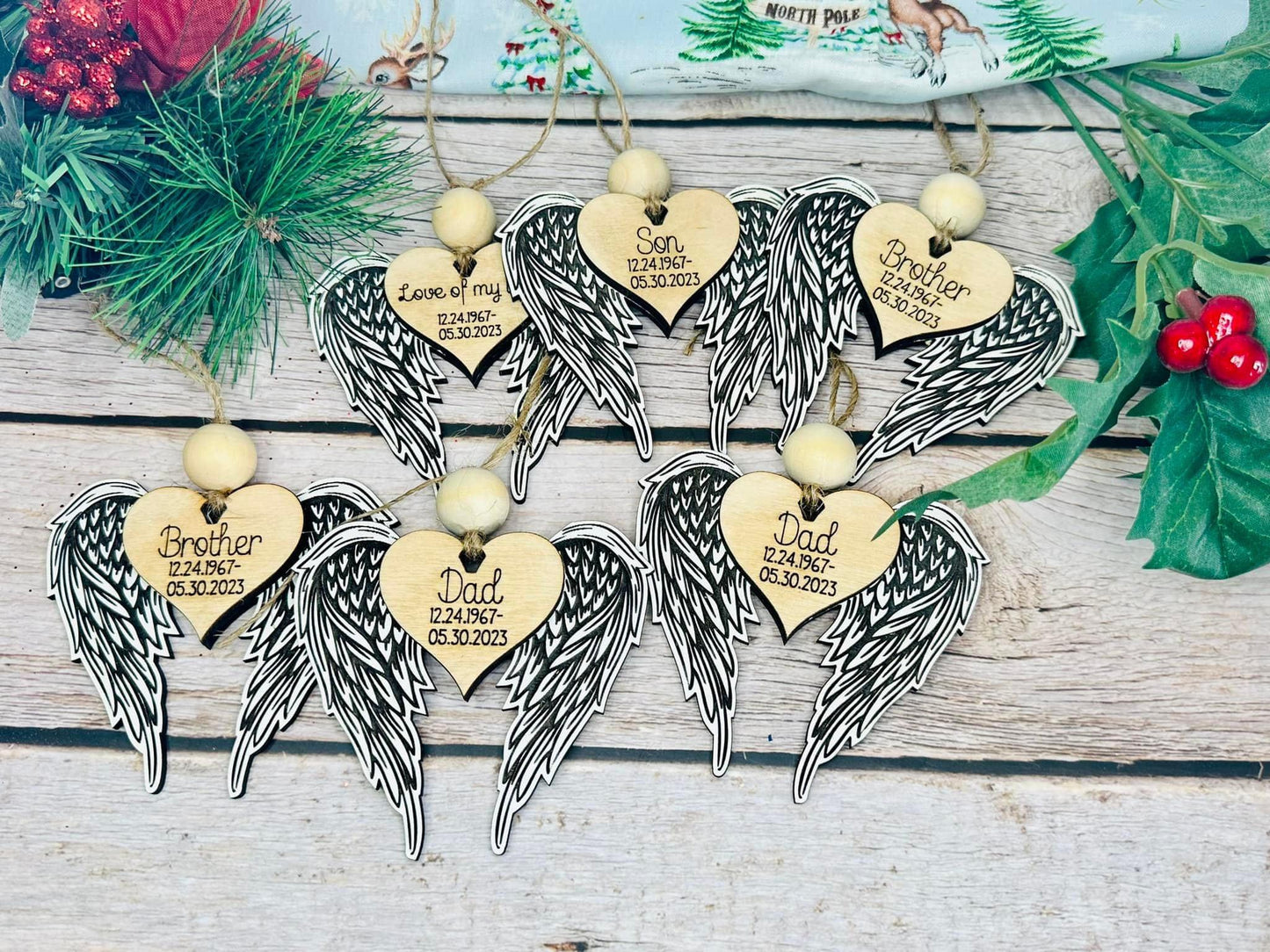 Angel Wings Memorial Ornament