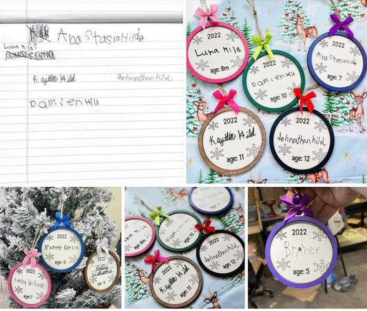 Personalized Handwritten Signature Ornaments