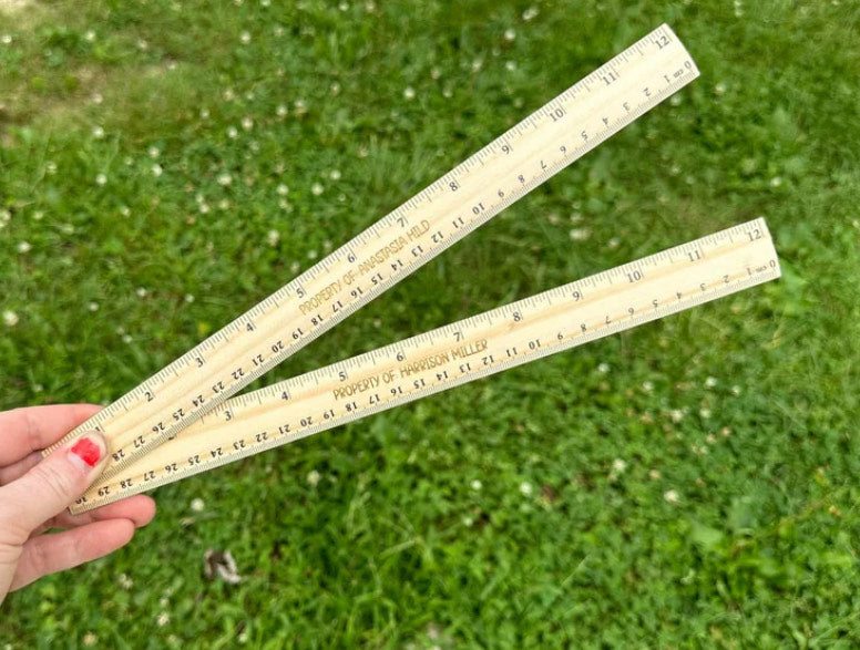 Personalized Wooden Rulers