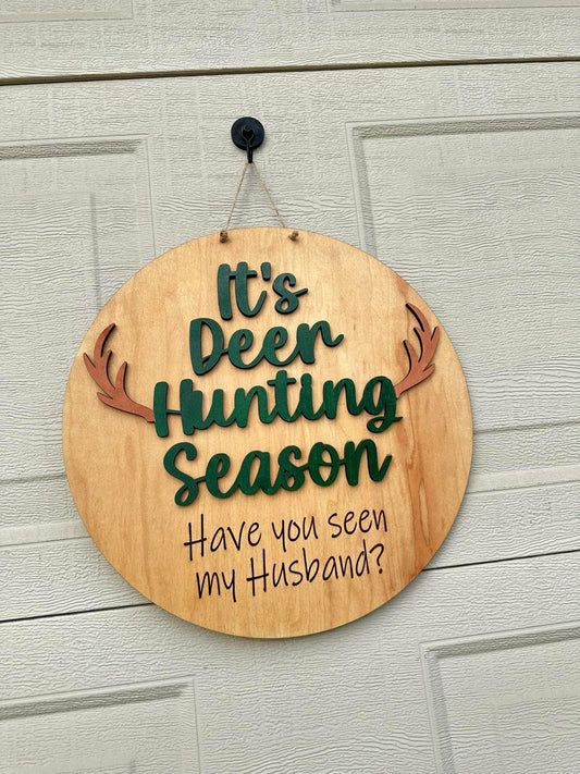 Deer Hunting Season Door Hanger