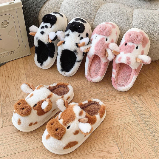 Cow Slippers Adult & Kids