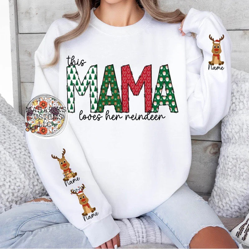 This Mama or Grandma Loves Her Reindeer