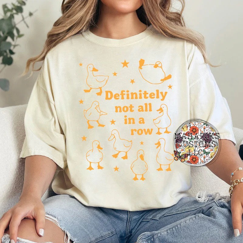 Definitely Not In A Row