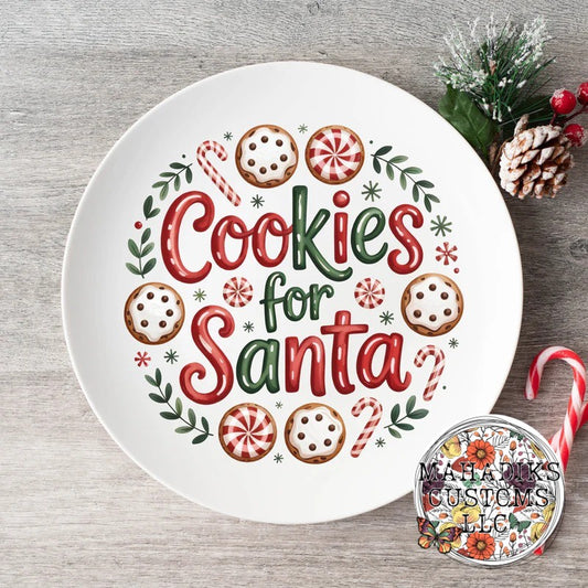 Cookies For Santa Plate